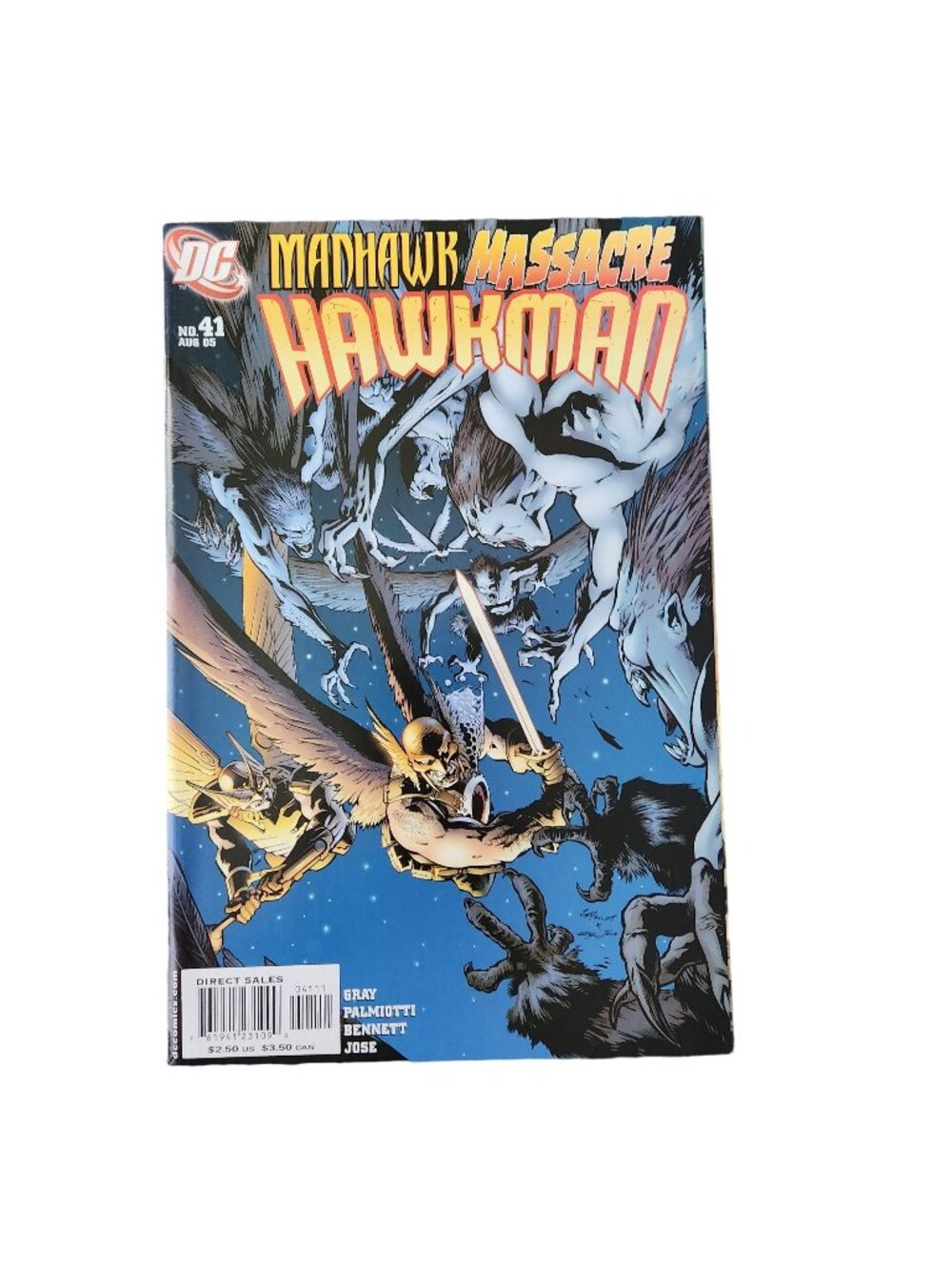 DC Comics Hawkman #41 Manhawk Massacre 2005 Comic Book Collector Bagged Boarded